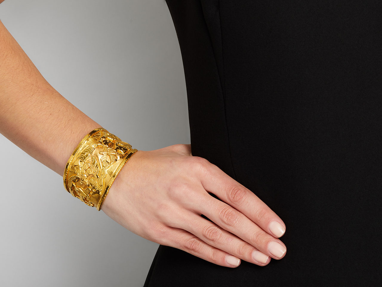 Jean Mahie 'Charming Monsters' Cuff in 22K Gold
