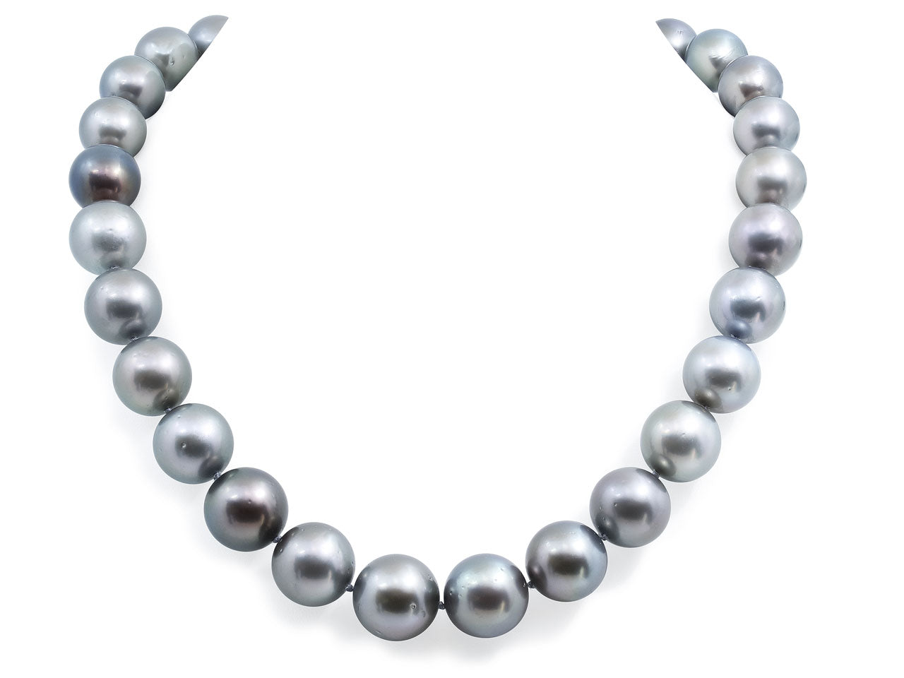 Tahitian Pearl Necklace with 18K White Gold Clasp
