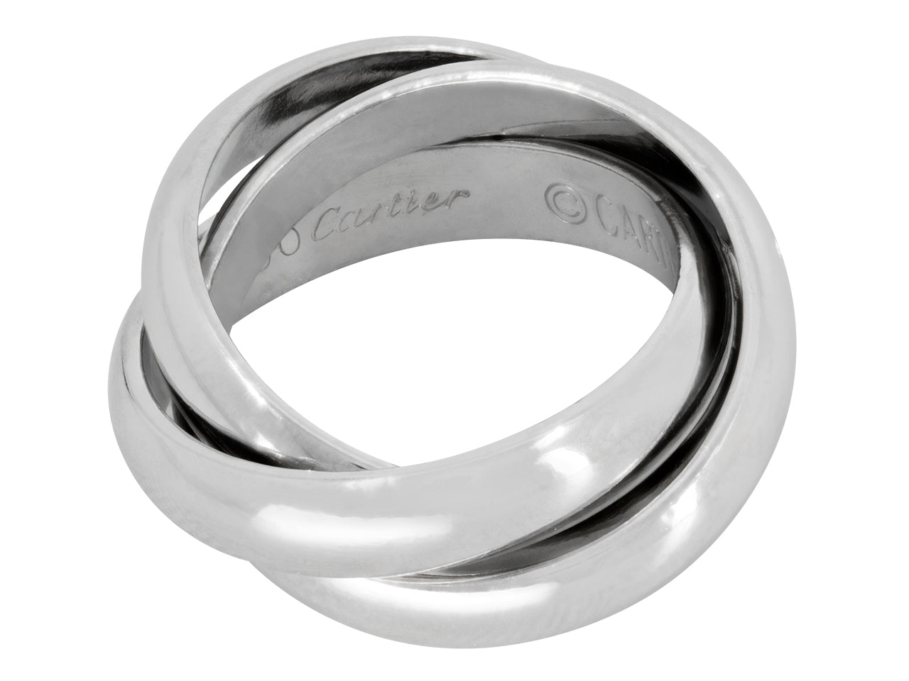Cartier "Trinity" Ring in Platinum, Large