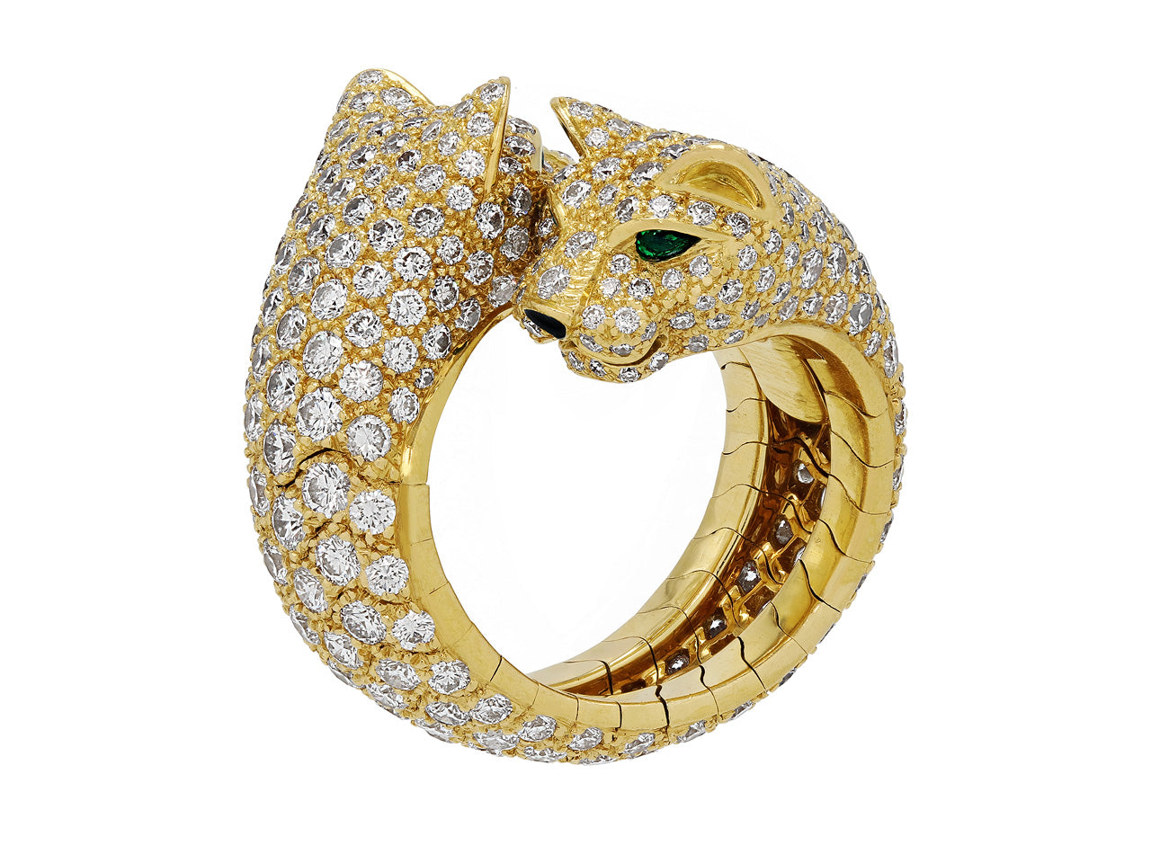 Cartier 'Panthère de Cartier' 'Lakarda' Diamond Ring in 18K Gold