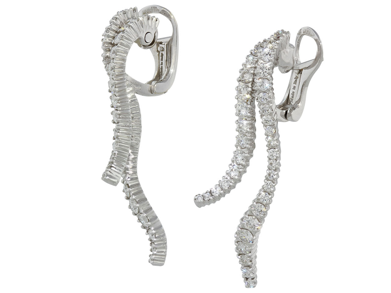 Damiani Diamond Earrings in 18K White Gold