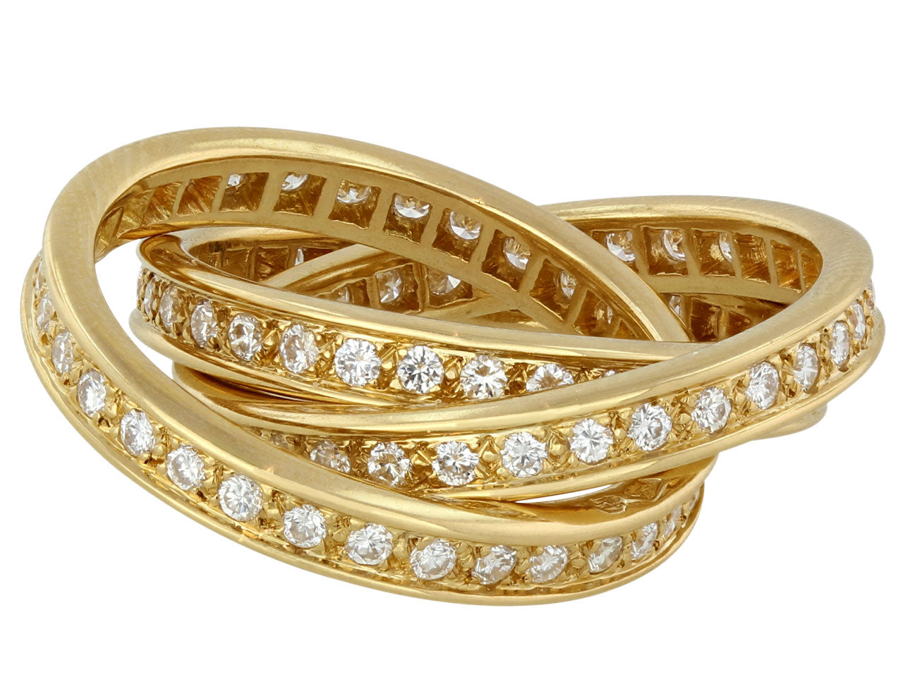 Cartier Diamond 'Trinity de Cartier' Ring in 18K