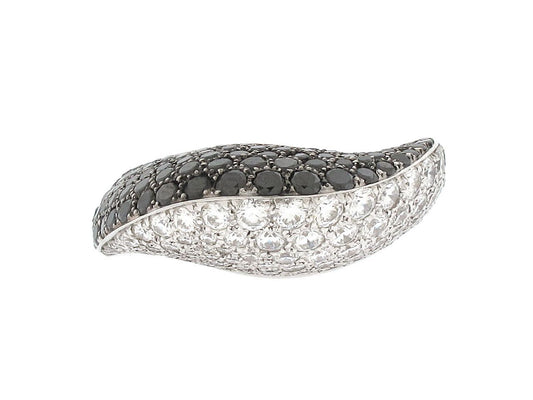 Mimi So Black and White Diamond Ring in 18K