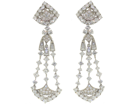 Diamond Chandelier Earrings in 18K