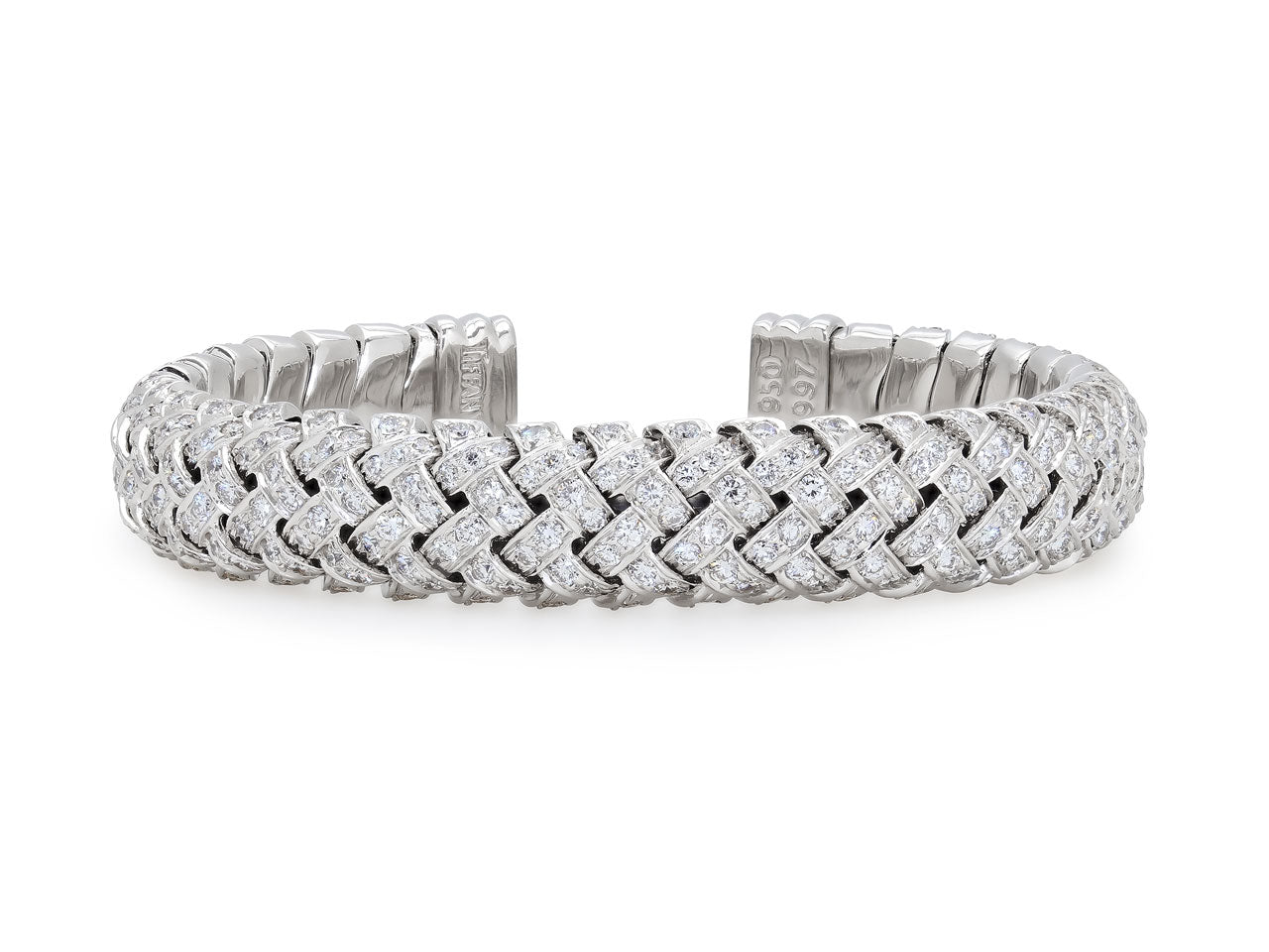 Tiffany & Co. 'Vannerie' Cuff Bracelet in Platinum