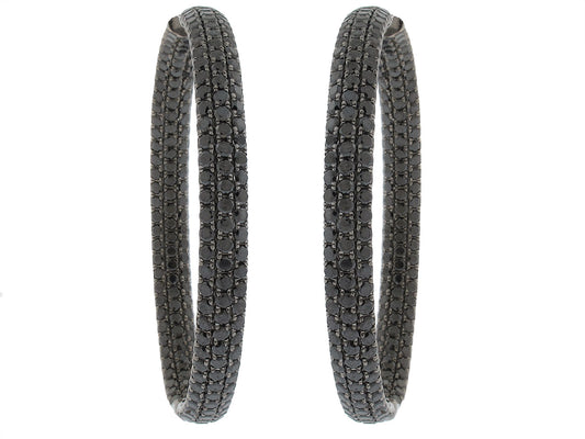 Sue Gragg Black Diamond Earrings in 18K