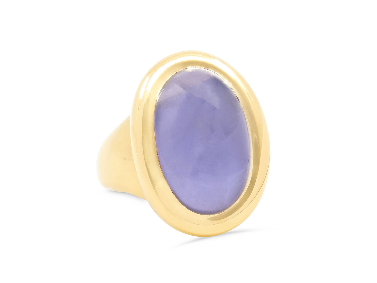 Cartier 'Baignoire' Iolite Ring in 18K Gold