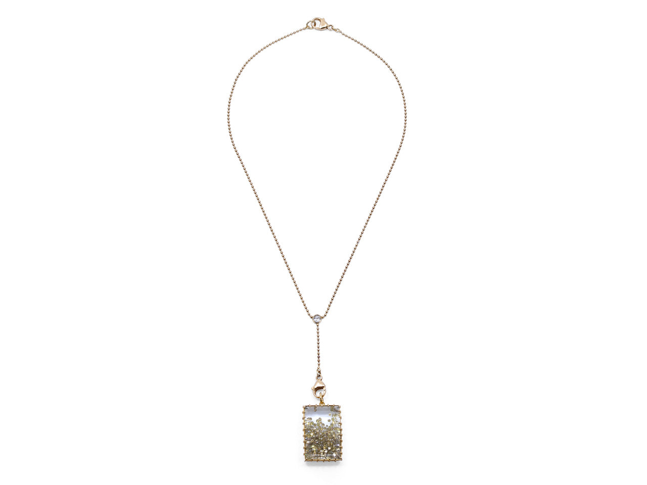 Renee Lewis Diamond 'Shake' Lariat Necklace in 18K Gold