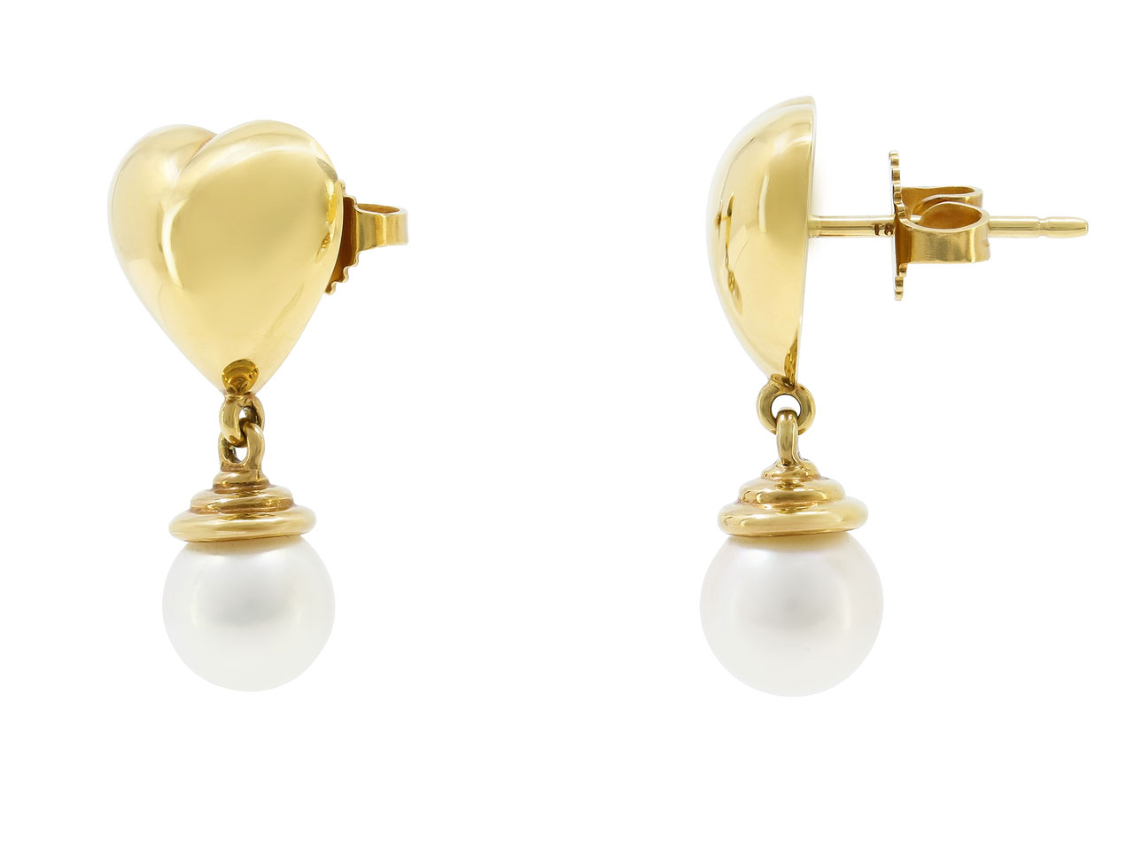 Chanel Camellia Motif Pearl Earrings, 1988 For Sale at 1stDibs