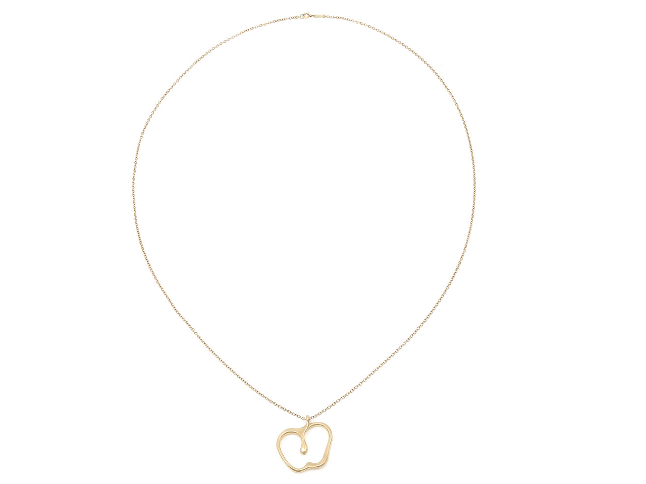 Preloved Tiffany & Co. Return To Tiffany Heart Yellow Gold Pendant Small