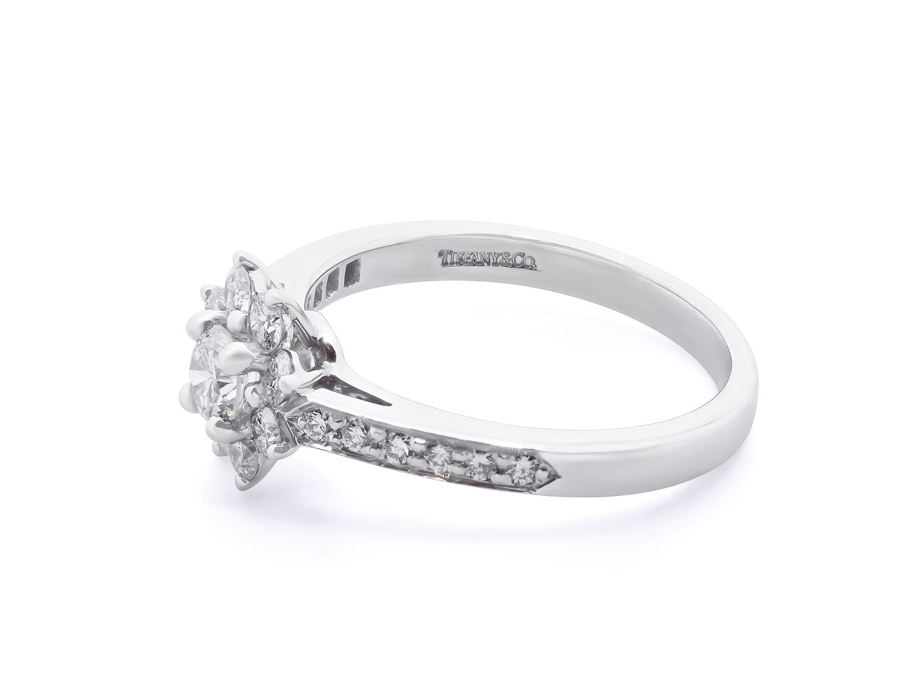 Tiffany & Co. Diamond Flower Ring in Platinum