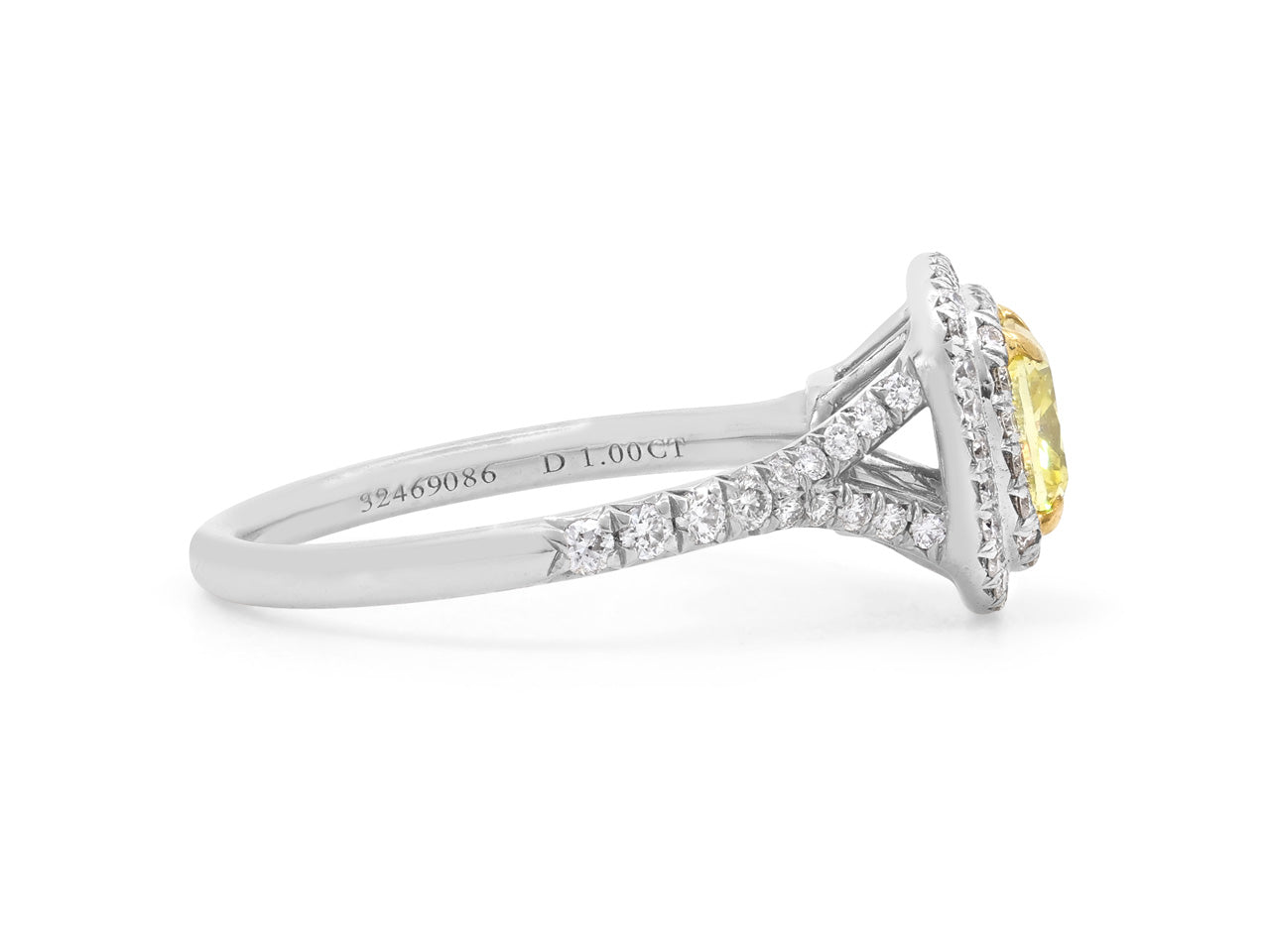 Tiffany & Co. Yellow Diamond 'Soleste' Ring in Platinum