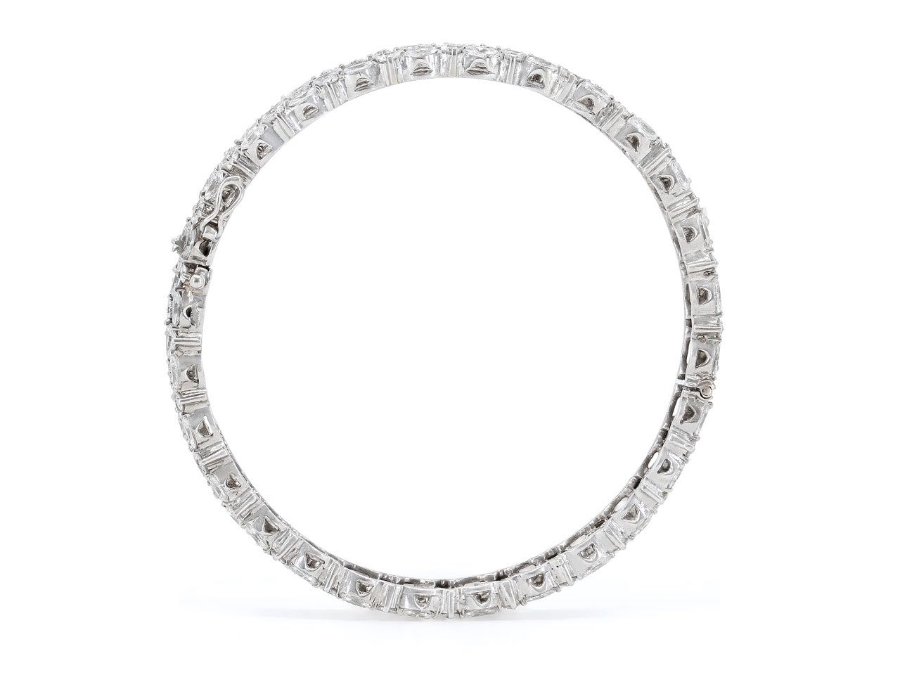 Diamond Bangle Bracelet in 18K White Gold