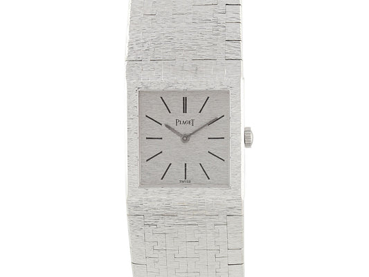 Vintage Piaget Watch in 18K White Gold, Manual Wind