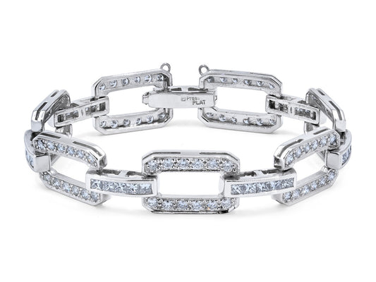Philip Press Diamond Bracelet in Platinum