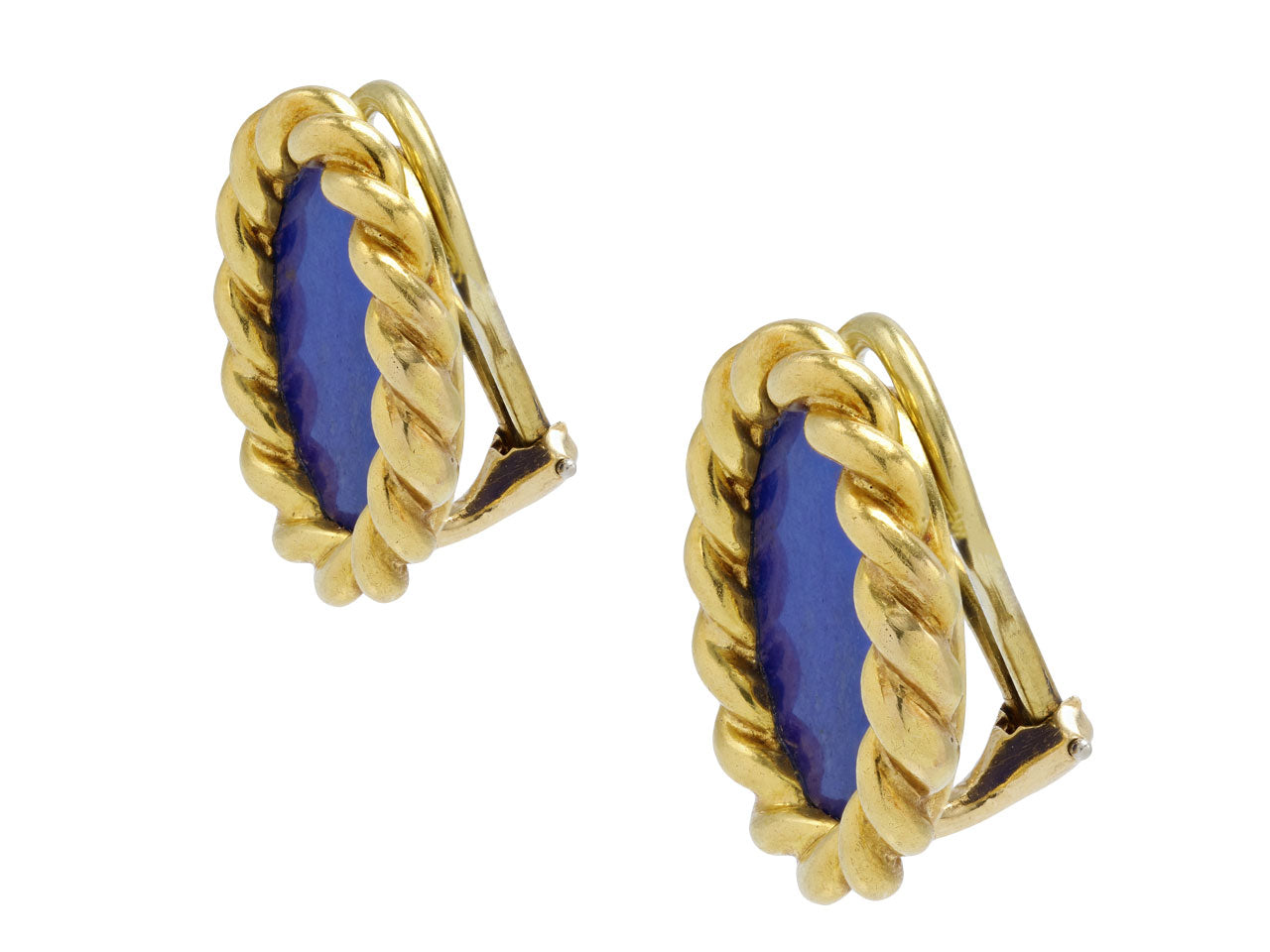 Lapis Earrings in 18K Gold