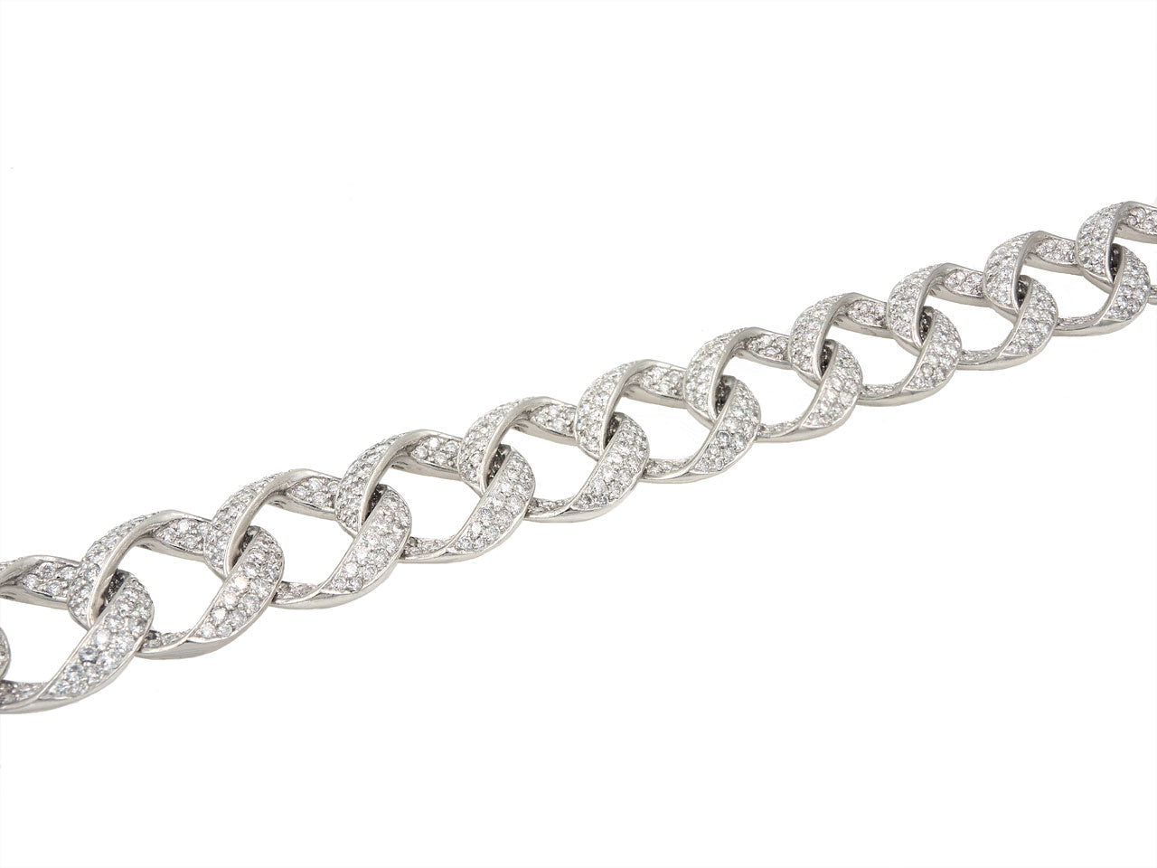 Pavé Diamond Bracelet in Platinum