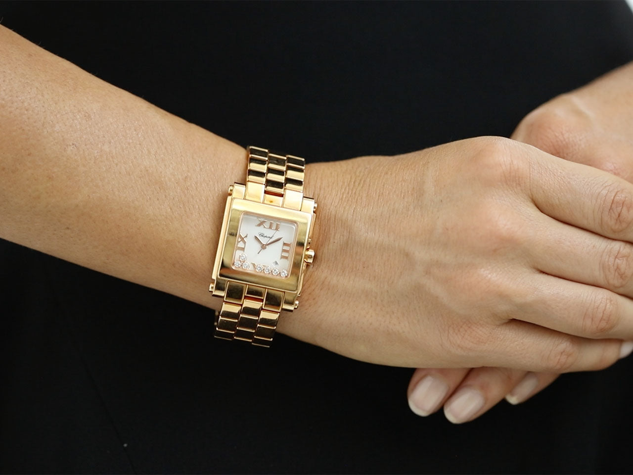 Chopard 'Happy Sport' Watch in 18K Rose Gold, 30mm