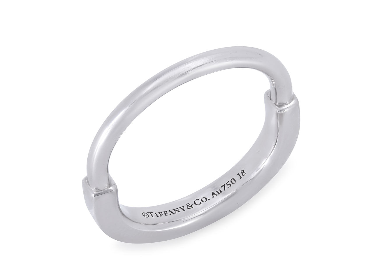 Tiffany & Co. 'Lock' Ring in 18K White Gold