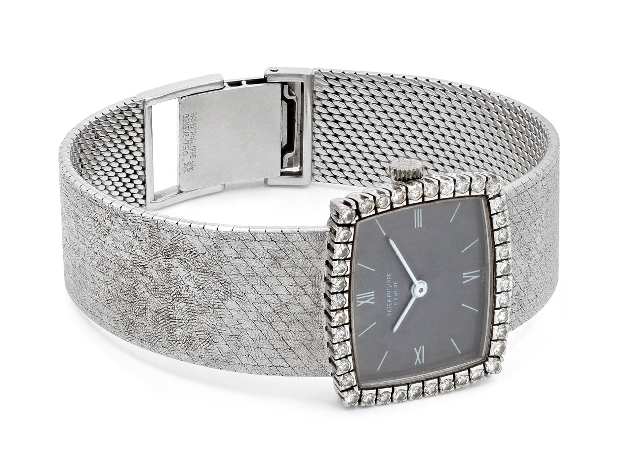 Patek Philippe Lady's Diamond Watch in 18K White Gold