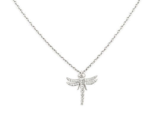 Tiffany & Co. Diamond Dragonfly Necklace in Platinum