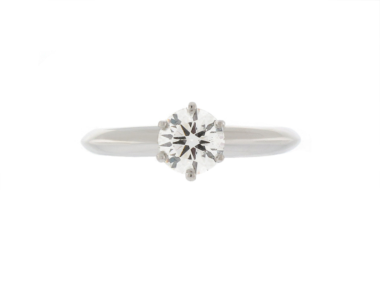 Tiffany & Co. 'Tiffany Setting' Diamond Solitaire Ring, 0.63 Carat I/VS1, in Platinum
