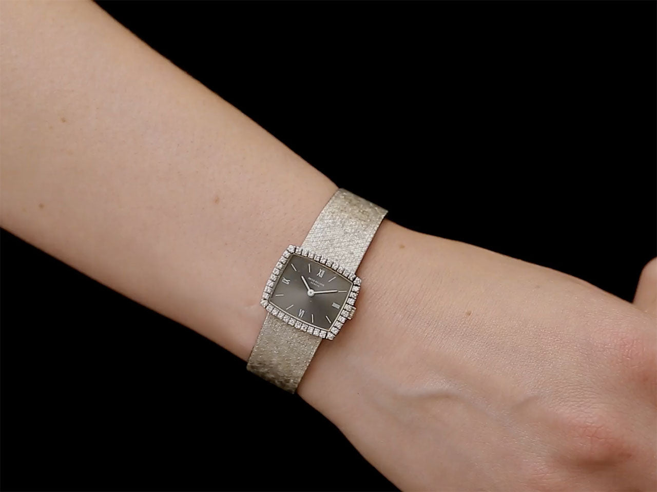 Patek Philippe Lady's Diamond Watch in 18K White Gold