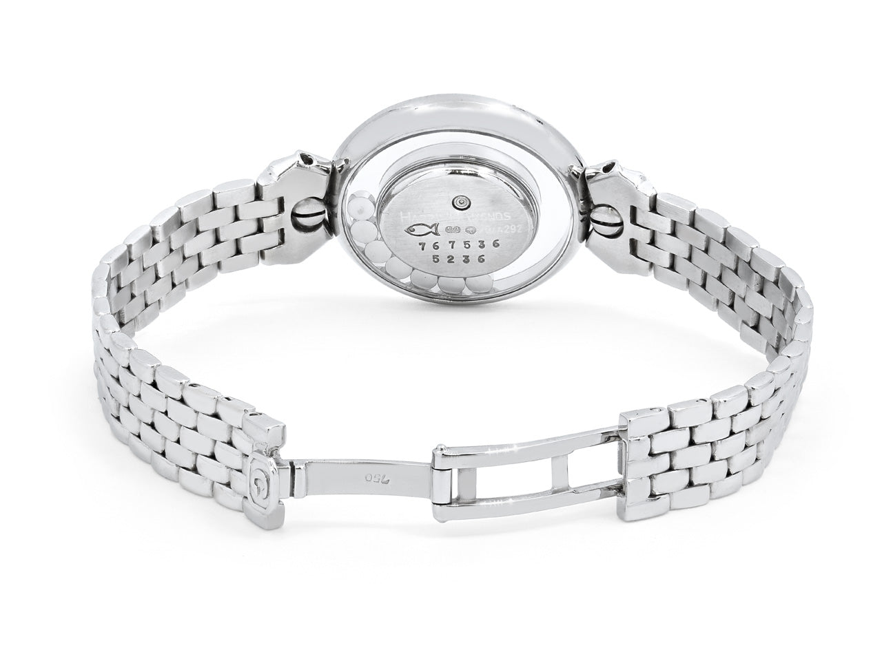 Chopard 'Happy Diamonds Bow Tie' Watch in 18K White Gold