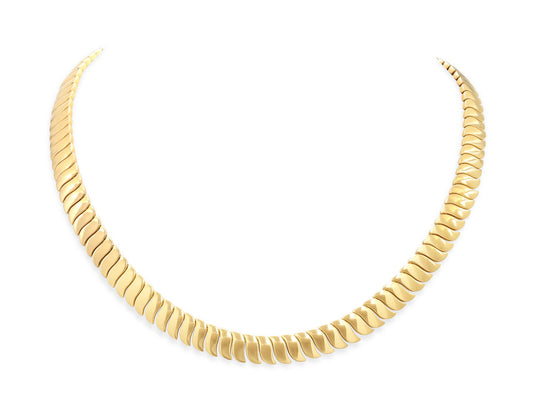 Flexible Link Necklace in 18K Gold, by Beladora