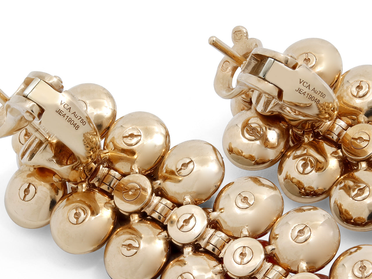 Custom 18k yellow gold Van Cleef & Arpels carnelian 5 motifs bracelet,  Women's Fashion, Jewelry & Organisers, Bracelets on Carousell