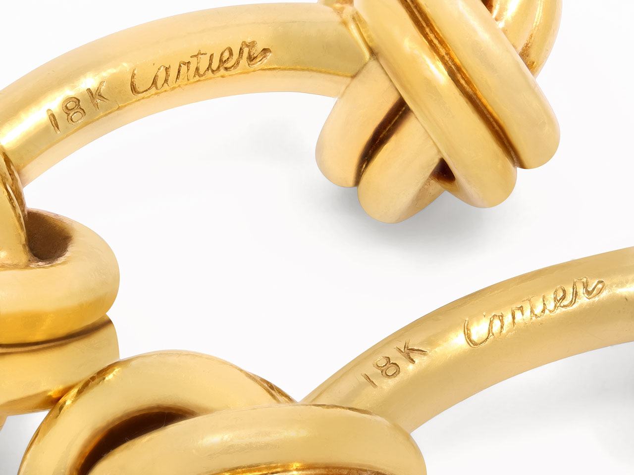 Cartier Knot Cufflinks in 18K Gold
