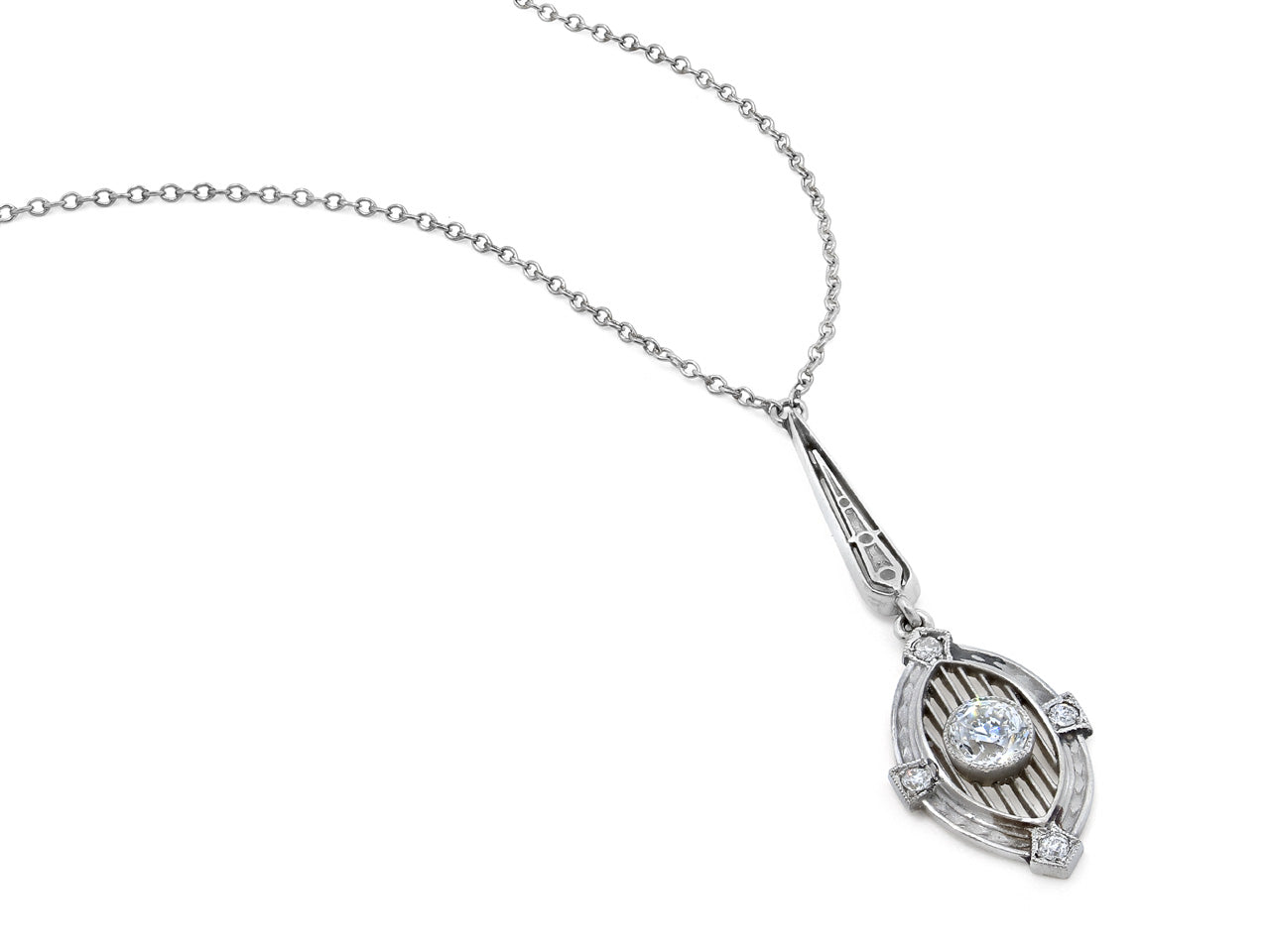 Art Deco Platinum 26.34 Ct. Diamond Necklace Weighing 48… | Drouot.com