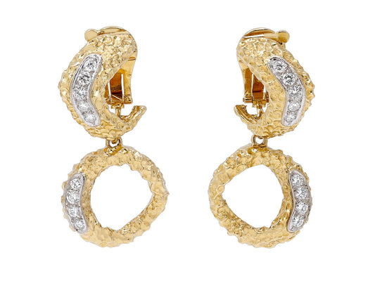 Vourakis Diamond and 18K Gold Earrings