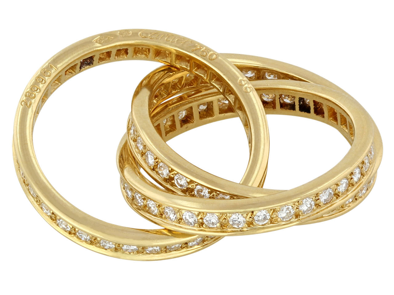 CRB4211800 - Juste un Clou ring - Yellow gold, diamonds - Cartier