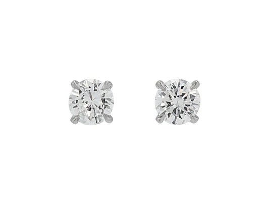 Beladora 'Bespoke' Diamond Stud Earrings, 1.12 total carats, in Platinum