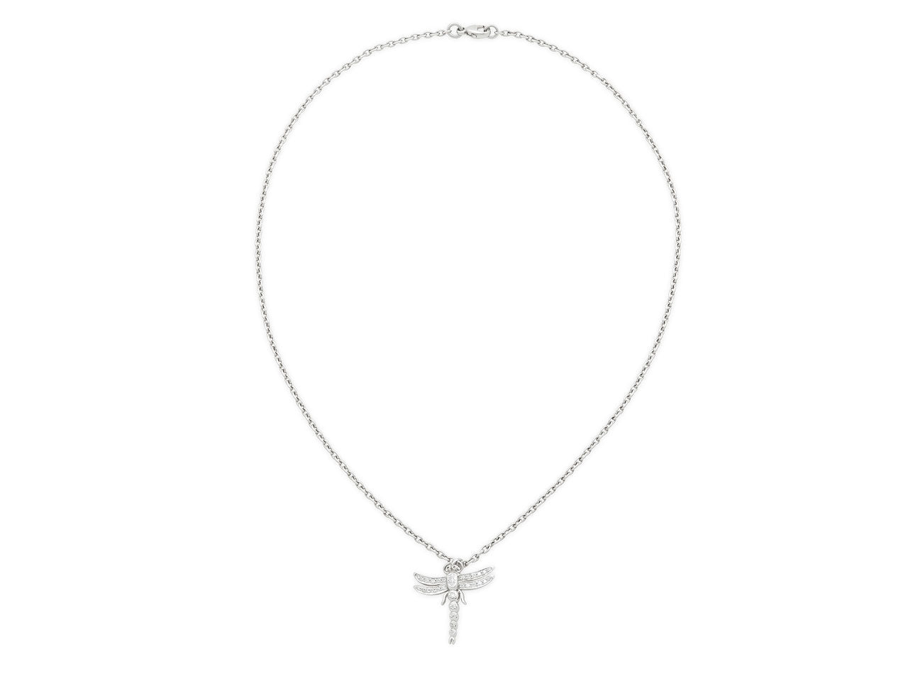 Tiffany & Co. Diamond Dragonfly Necklace in Platinum