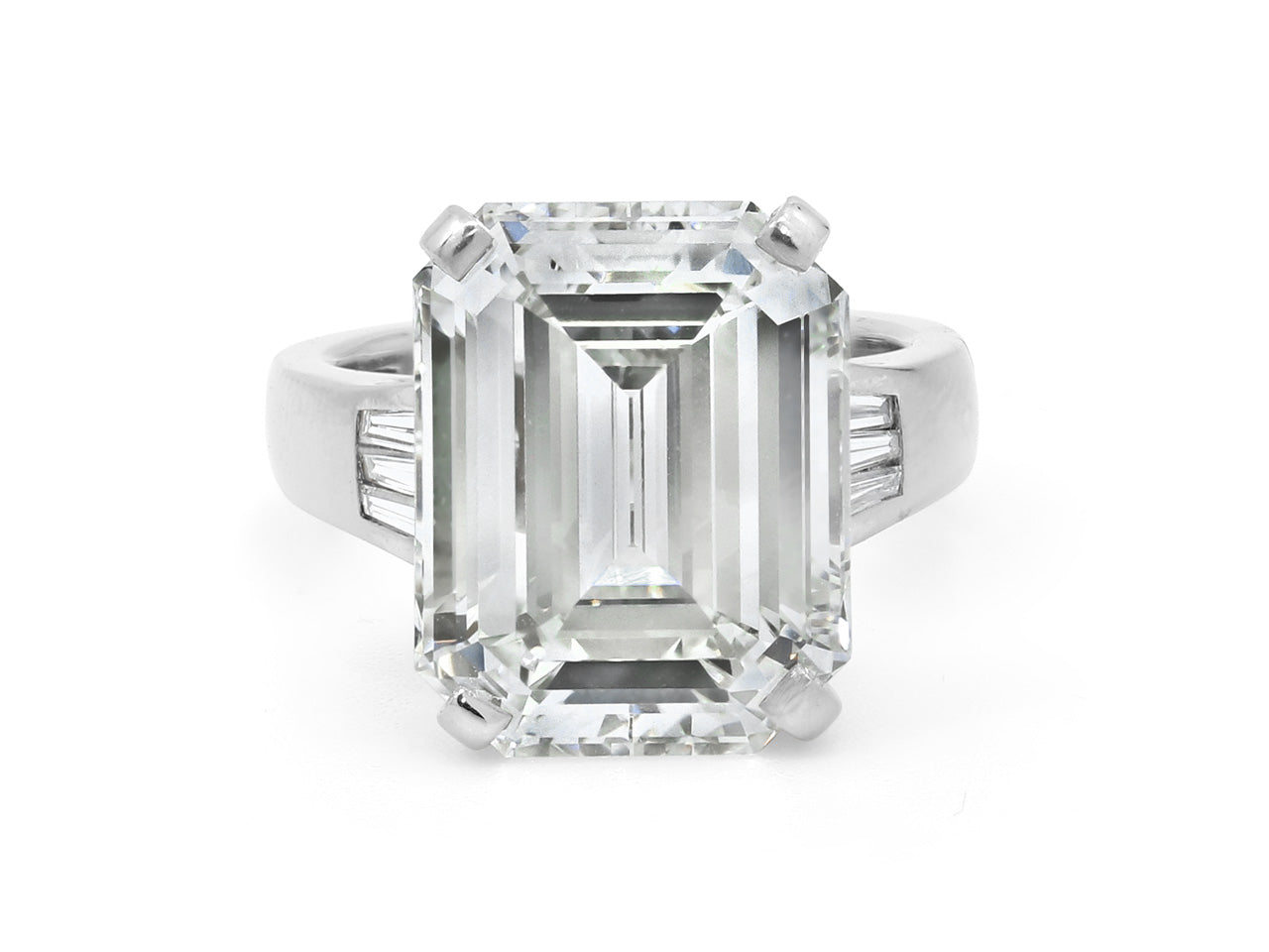Emerald Cut Diamond Ring, 9.08 carat G/VS2, in 18K White Gold