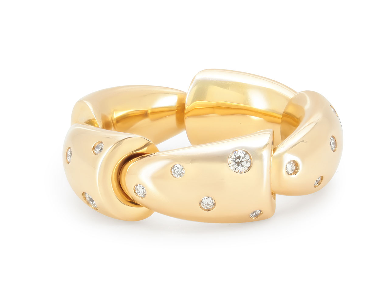 Vhernier 'Calla' Diamond Ring in 18K Rose Gold