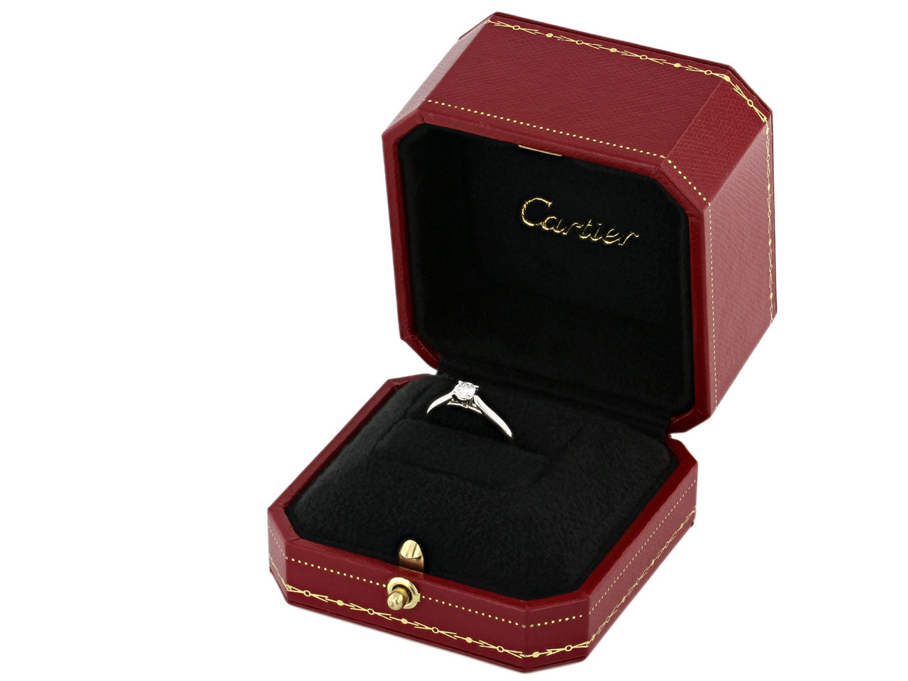 Cartier 0.23 Carat Diamond Solitaire Promise Ring in Platinum