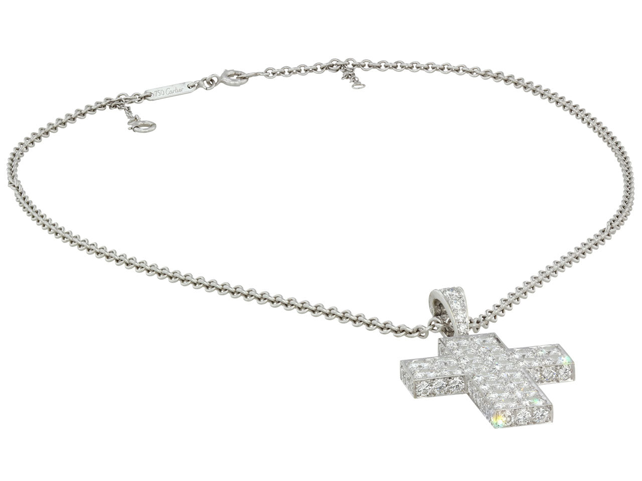 Cartier 'Cross Decor' Diamond Pendant in 18K