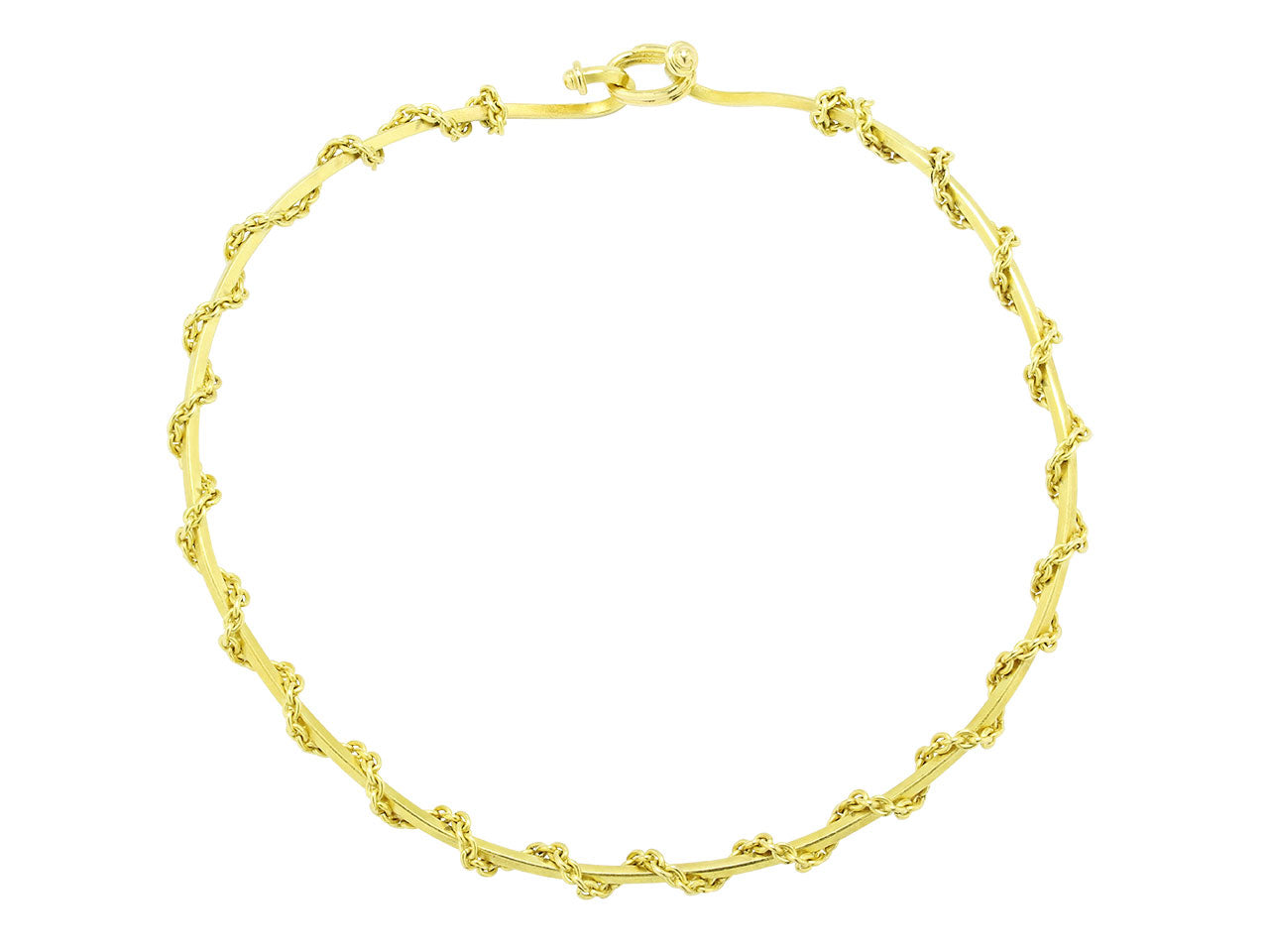Gold Choker Chain Necklace in 14K Gold
