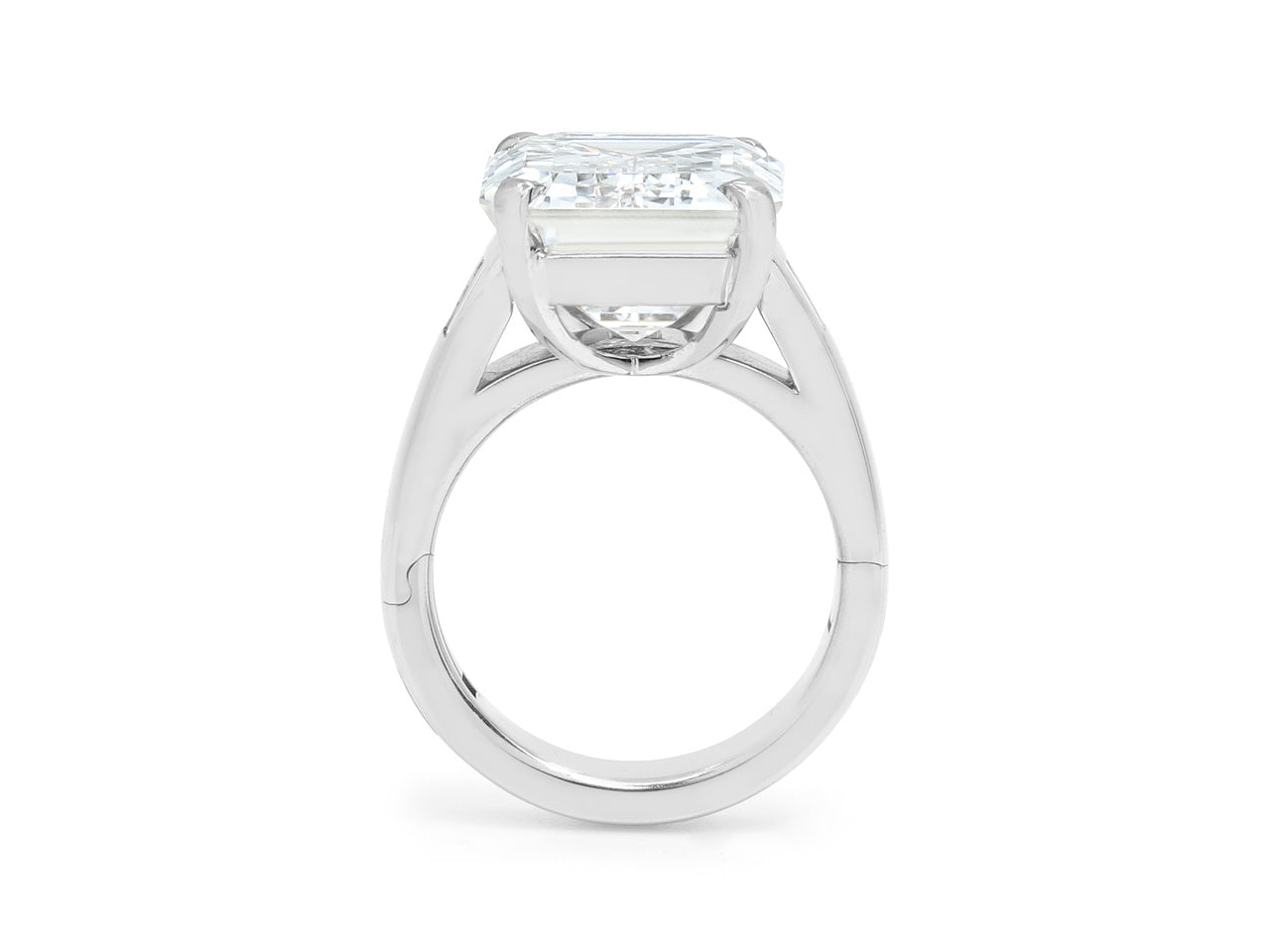 Emerald Cut Diamond Ring, 9.08 carat G/VS2, in 18K White Gold
