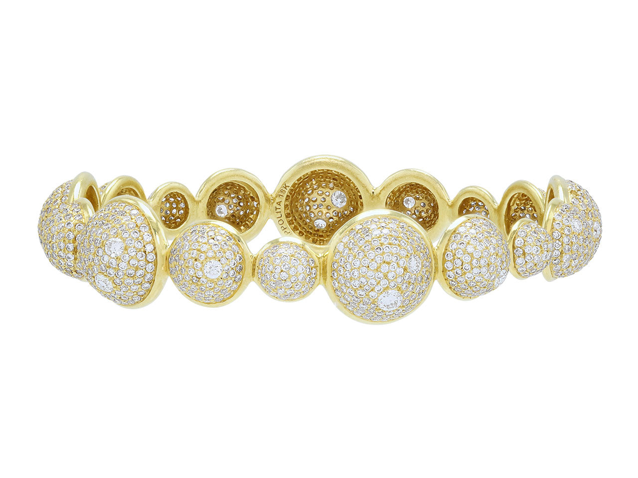 Ippolita 'Stardust' Diamond Bangle Bracelet in 18K Gold
