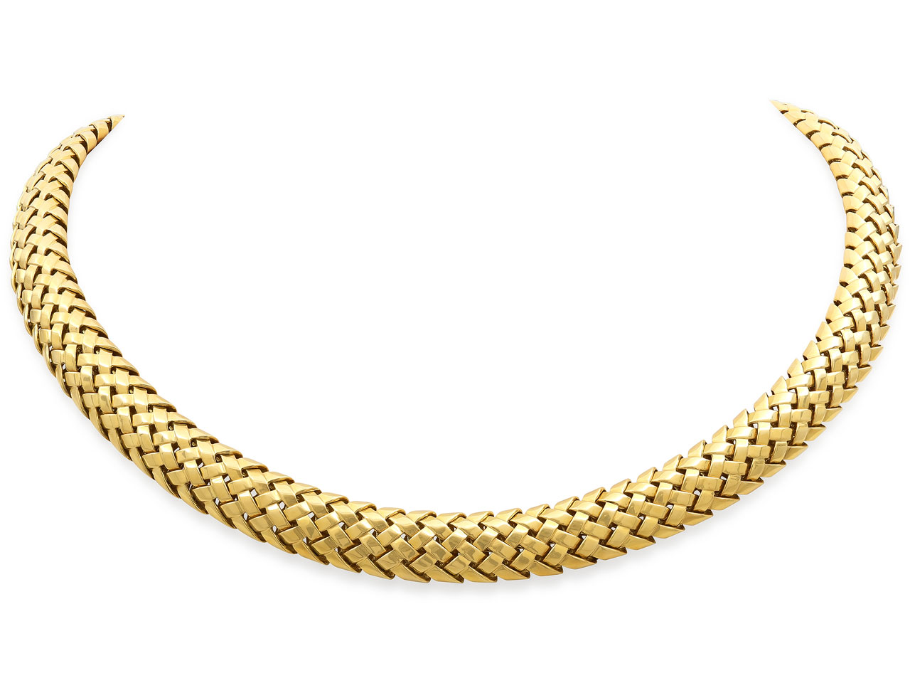 Tiffany & Co 'Vannerie' Necklace in 18K Gold