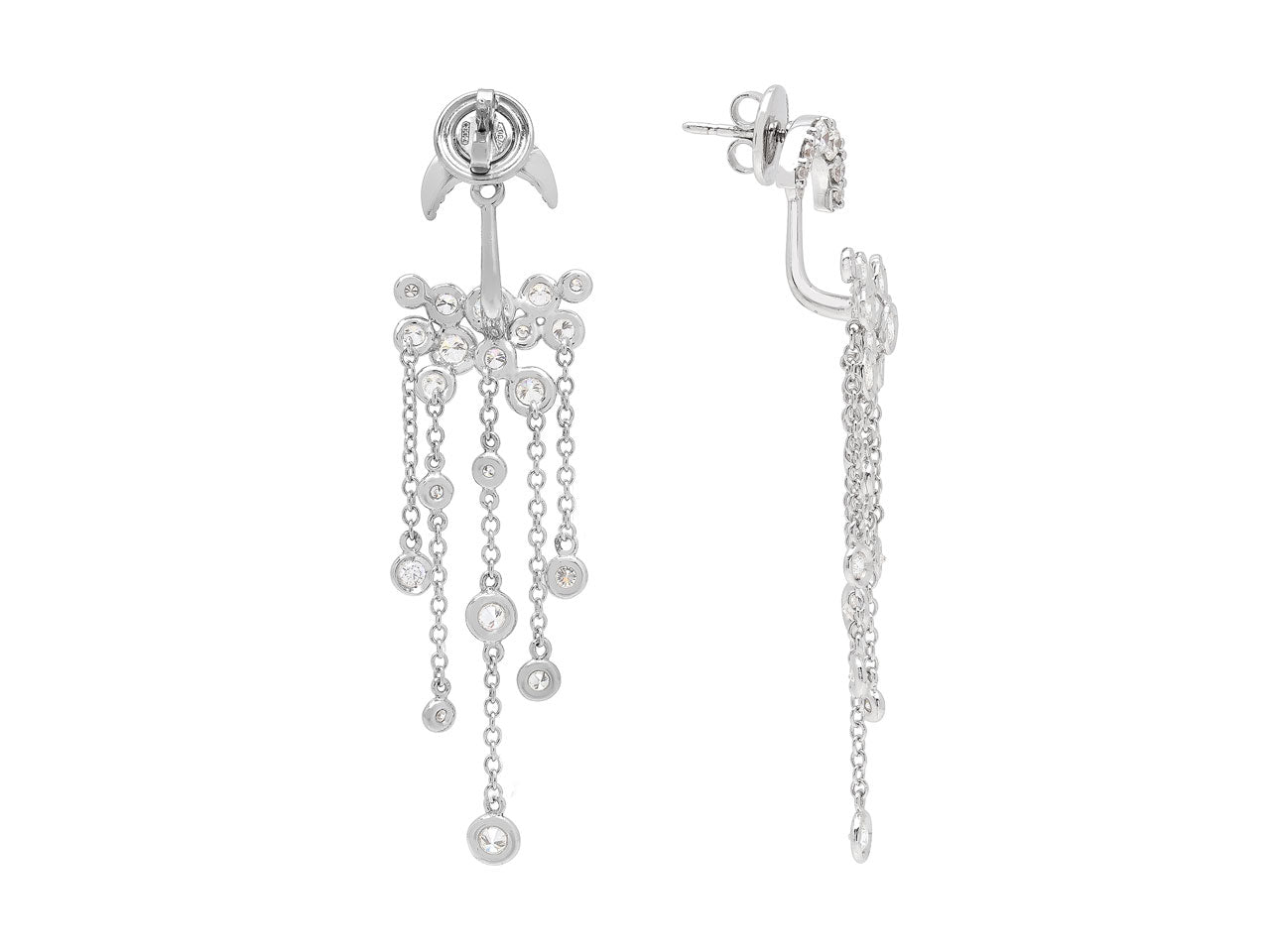 Giorgio Armani 'Firmamento' Diamond Earrings in 18K White Gold