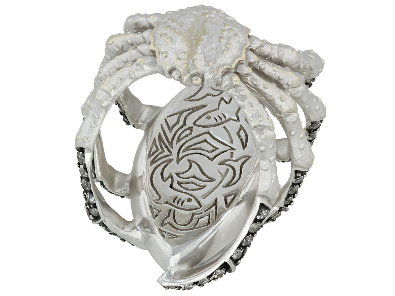 Stephen Webster 'Spider Crab' Crystal Haze Ring in 18K