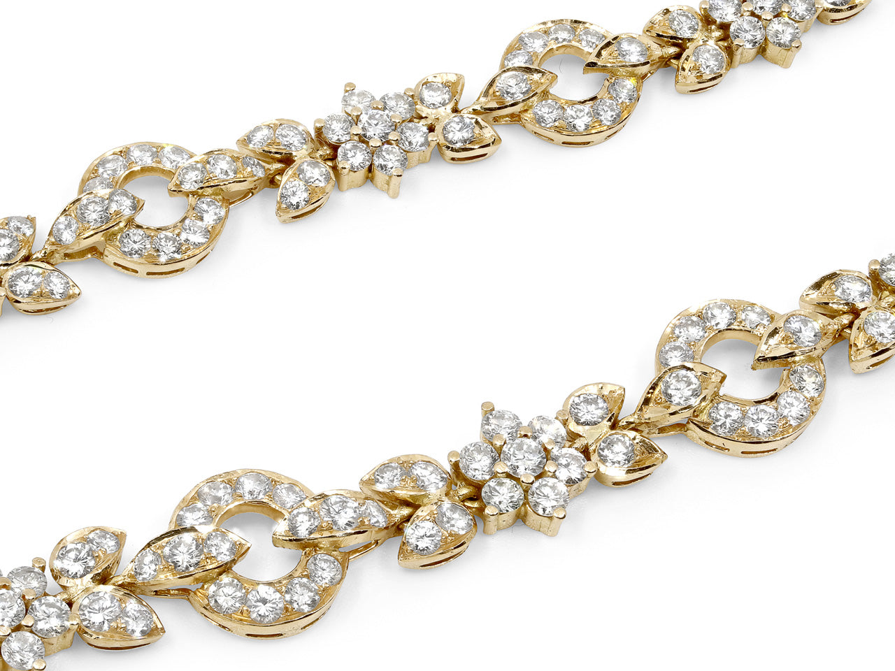 Diamond Statement Necklace in 18K Yellow Gold