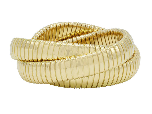 Rolling Bracelet in 18K Yellow Gold, 12mm, by Beladora