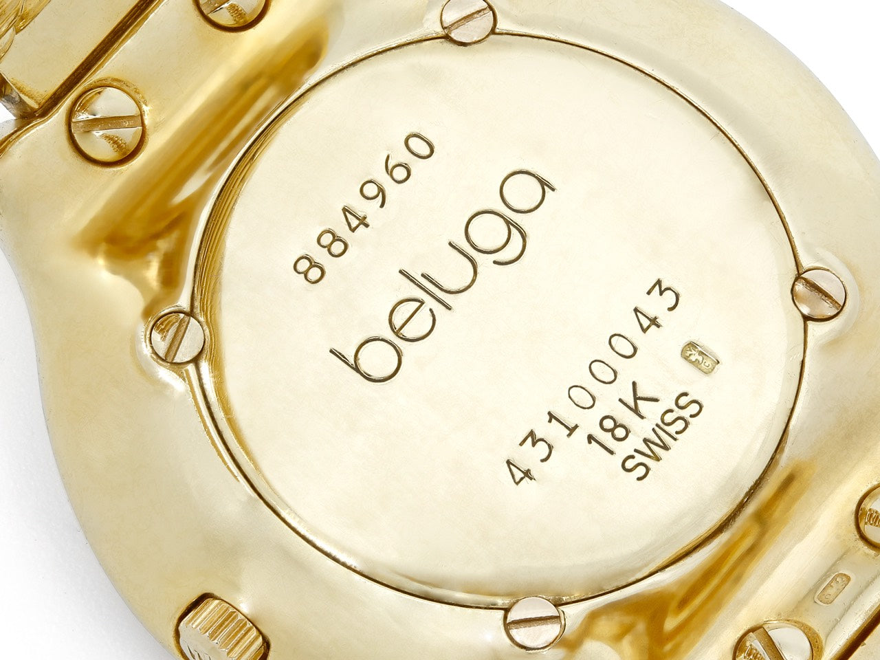 Ebel 'Beluga' Diamond Watch in 18K Gold, 31 mm