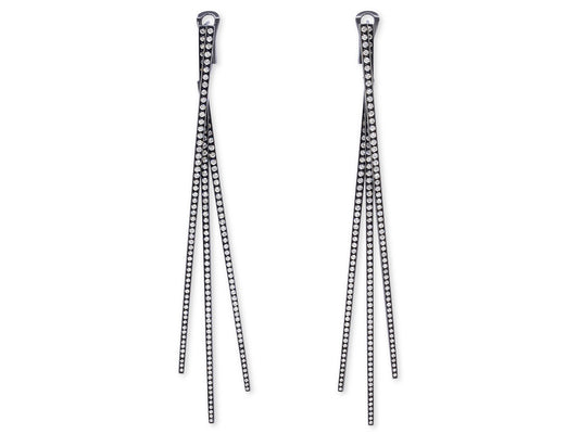 Repossi 'Planches' Diamond Earrings in 18K Blackened Gold